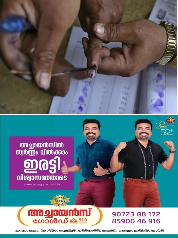 തൃക്കൊടിത്താനം ഡിവിഷന് ഉപതെരഞ്ഞെടുപ്പ് ഇന്ന്; 77 പോളിംഗ് ബൂത്തുകൾ സജ്ജം