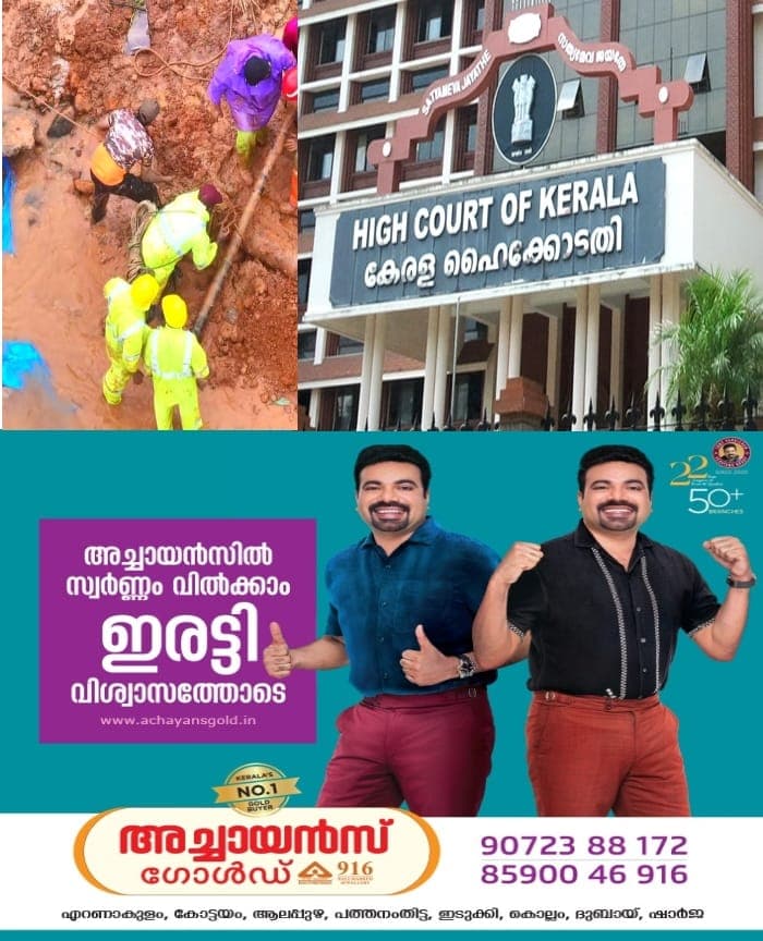 ദുരന്തത്തിന്റെ വ്യാപ്തി കുറച്ചത് സർക്കാർ ഇടപെടലിൽ; വയനാട് കള്ളാടി മണ്ണിടിച്ചിൽ ദുരന്തത്തിൽ സർക്കാർ ഹൈക്കോടതിയിൽ റിപ്പോർട്ട് നൽകി
