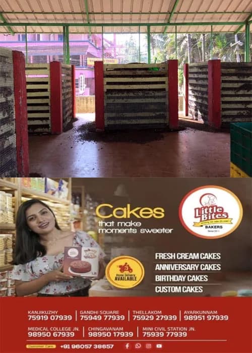 വൈ​ക്കം ന​ഗ​ര​സ​ഭയിൽ 2  സ്കൂ​ളു​ക​ളി​ൽ തു​മ്പൂ​ർ​മു​ഴി മാ​തൃ​ക​യി​ലു​ള്ള ജൈ​വ​മാ​ലി​ന്യ സം​സ്ക​ര​ണ യൂ​ണി​റ്റു​ക​ളൊ​രു​ങ്ങു​ന്നു;  40 കി​ലോ​ഗ്രാം ജൈ​വ​മാ​ലി​ന്യം സം​സ്ക​രി​ക്കാ​ൻ ക​ഴി​യും;ഉ​ത്പാ​ദി​പ്പി​ക്കു​ന്ന ജൈ​വ​വ​ളം സ്കൂ​ൾ കാ​മ്പ​സി​ലെ പ​ച്ച​ക്ക​റി കൃ​ഷി, പൂ​ന്തോ​ട്ട പ​രി​പാ​ല​നം, മ​റ്റു ഹ​രി​ത പ്ര​വ​ർ​ത്ത​ന​ങ്ങ​ൾക്ക്  ഉ​പ​യോ​ഗി​ക്കും