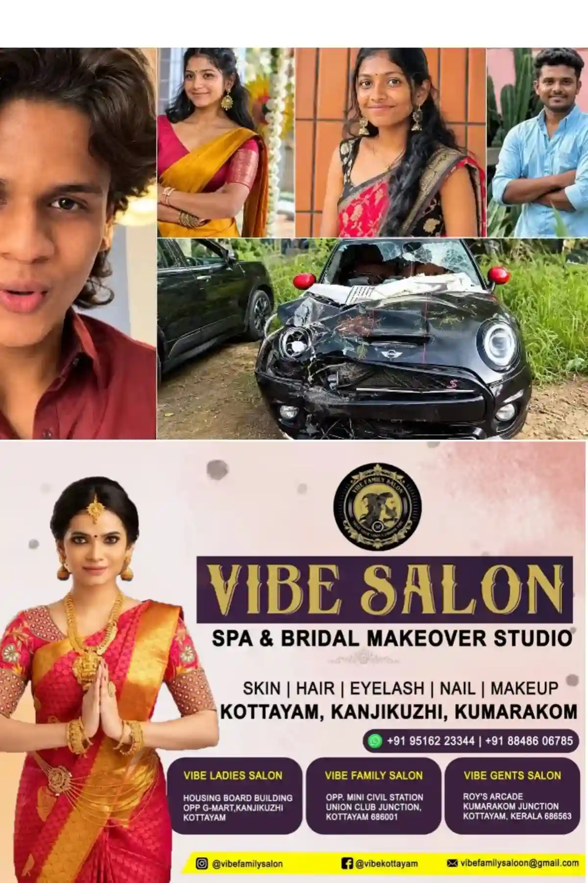 നെടുമ്പാശ്ശേരി മിനി കൂപ്പര്‍ അപകടം; അന്വേഷണ സംഘം കൊല്ലപ്പെട്ടവരുടെ വീടുകളില്‍ എത്തും, പ്രതികള്‍ക്കെതിരായ കൂടുതല്‍ ദൃശ്യങ്ങള്‍ കണ്ടെടുത്തു