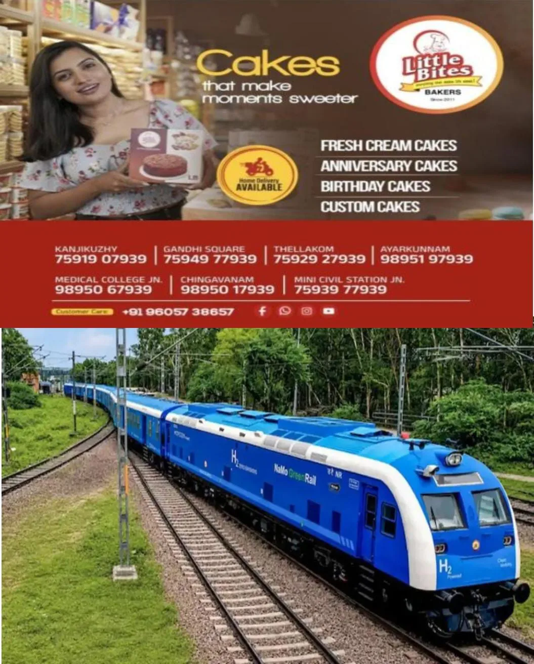 രാജ്യത്തെ ആദ്യത്തെ ഹൈഡ്രജൻ ട്രെയിൻ ഹരിയാനയിലെ ജിന്ദ് സ്റ്റേഷനില് നിന്ന് സർവ്വീസ് ആരംഭിച്ചു: 89 കിലോമീറ്റർ സഞ്ചരിക്കാൻ വെറും 25 രൂപ.