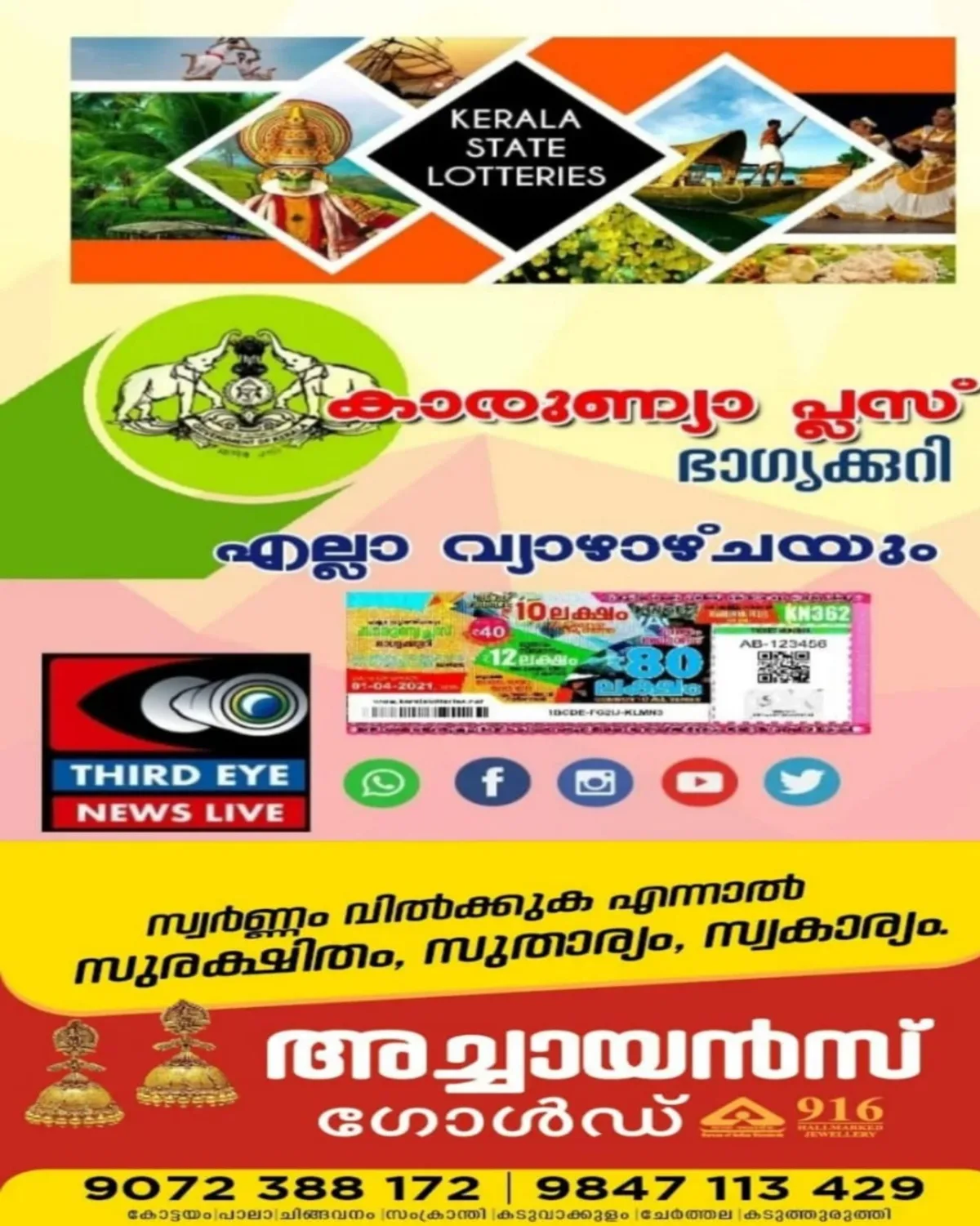 ഇന്നത്തെ ഭാഗ്യവാൻ ആരെന്ന് അറിയേണ്ടേ?; 'കാരുണ്യാ പ്ലസ്' ലോട്ടറി ഫലം (10/09/26) ഇവിടെ കാണാം