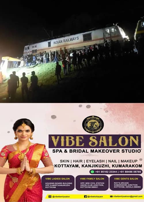 വാളയാർ ചാവടിപ്പാറ പുതുപ്പതിയിൽ ട്രാക്ക് കുറുകെ കടക്കുന്നതിനിടെ ട്രെയിൻ ഇടിച്ച് പിടിയാനയും കുട്ടിയാനയും ചരിഞ്ഞു; മണിക്കൂറുകളോളം ഗതാഗതം തടസ്സപ്പെട്ടു