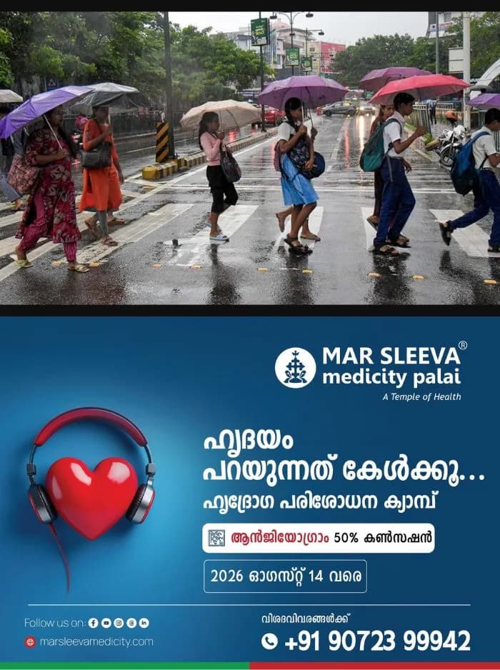 കനത്ത മഴ തുടരും; വയനാട്ടിൽ ഓറഞ്ച് അലർട്ട്, നാളെ ജില്ലയിലെ വിദ്യാഭ്യാസ സ്ഥാപനങ്ങൾക്ക് അവധി