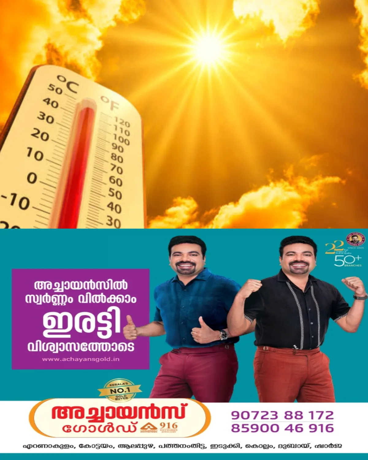 സംസ്ഥാനത്ത് ചൂട് വർധിക്കുന്നു; പൊതുജനങ്ങൾക്ക് ജാഗ്രത നിർദേശവുമായി സംസ്ഥാന ദുരന്ത നിവാരണ അതോറിറ്റി