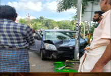 കോന്നി -എലിയറയ്ക്കൽ ജംഗ്ഷനിൽ കാർ നിയന്ത്രണം വിട്ട് അപകടം;നിയന്ത്രണം നഷ്ടപ്പെട്ട കാർ നിരവധി വാഹനങ്ങളെ ഇടിച്ചു തെറിപ്പിച്ചു;അപകടത്തിൽ ആർക്കും പരിക്കില്ല
