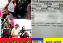 പ്രിയദർശിനി സൗജന്യ യാത്ര ബമ്പര് ഹിറ്റ്..! കുതിച്ചുയര്ന്ന് സ്ത്രീ യാത്രക്കാര്; ആദ്യ ദിനം ആഘോഷമാക്കിയത് 13,29938 സ്ത്രീകള്; സ്ത്രീ യാത്രികരുടെ എണ്ണത്തില് 50 ശതമാനം വര്ധനവ്